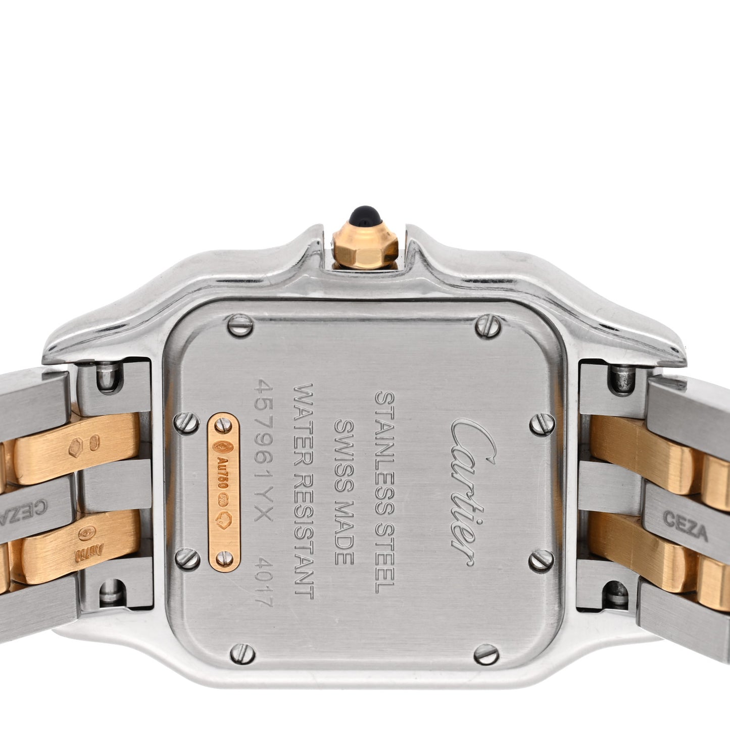 Stainless Steel 18K Yellow Gold 27mm Panthere Quartz Watch