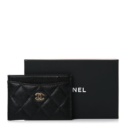 Chanel Caviar Quilted Card Holder Black 9 of 9