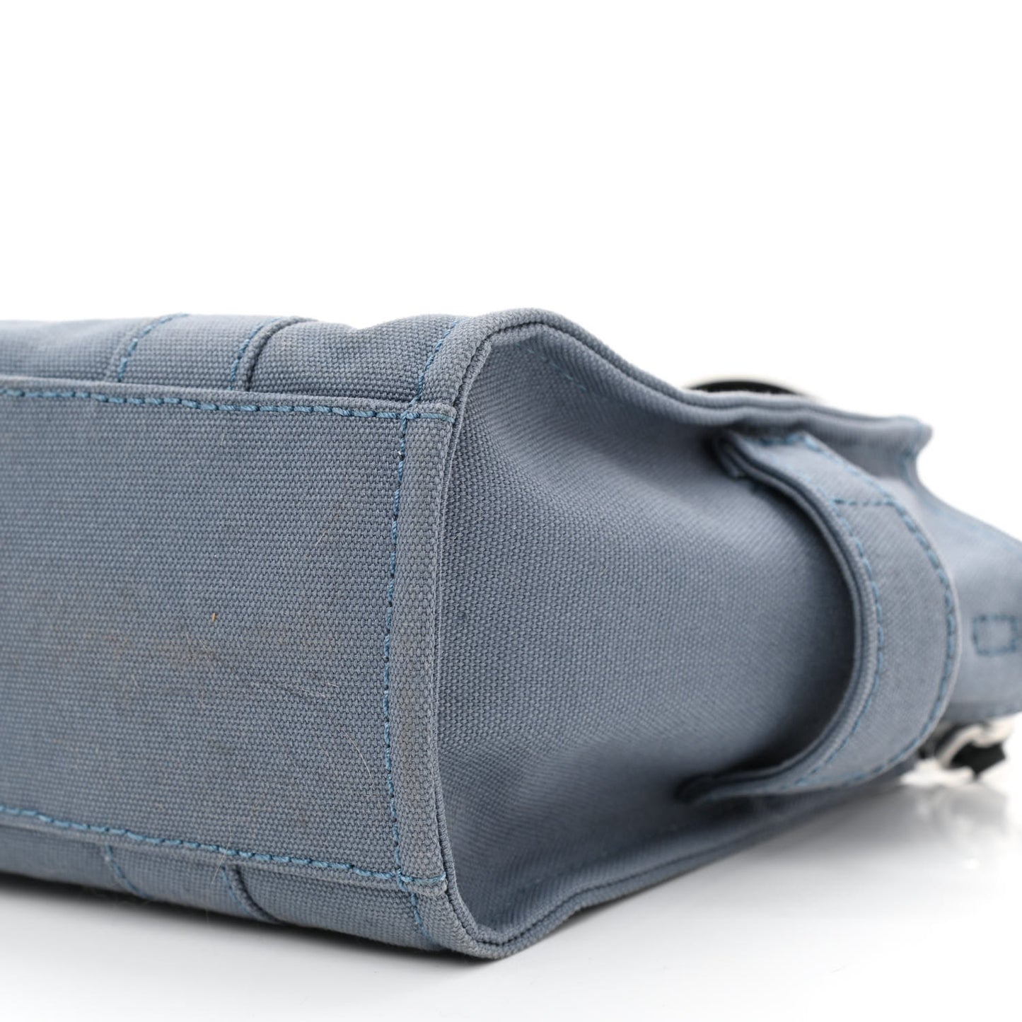 Cotton Canvas Mini The Tote Bag Blue Shadow