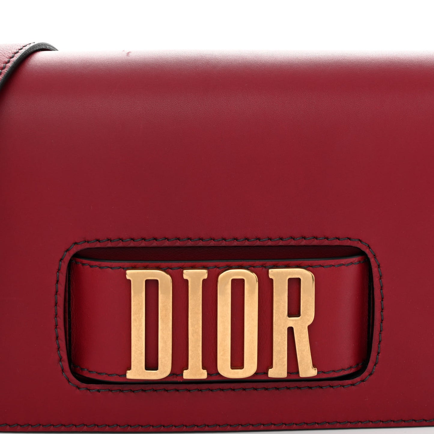 Smooth Calfskin Dio(r)evolution Flap Bag Red