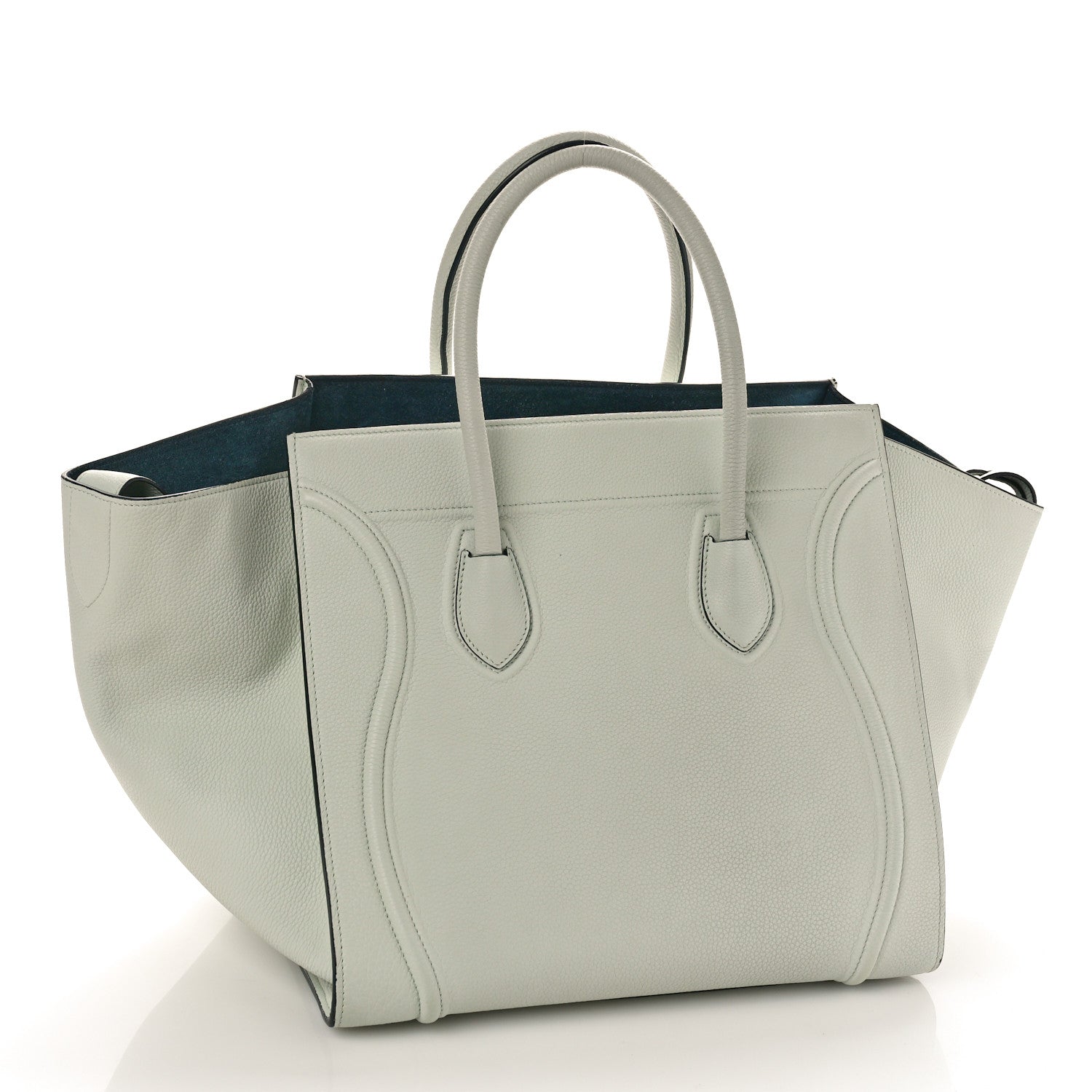 Celine Baby Grained Calfskin Medium Phantom Luggage Jade 3 of 8