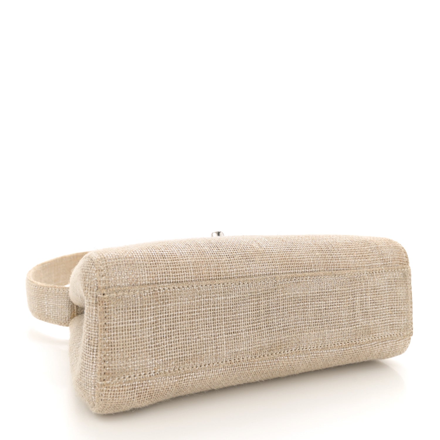 Chanel Iridescent Linen Kelly Flap Gold 4 of 11