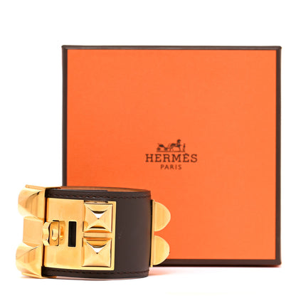 Hermes Box Collier de Chien CDC Bracelet S Chocolate 8 of 8