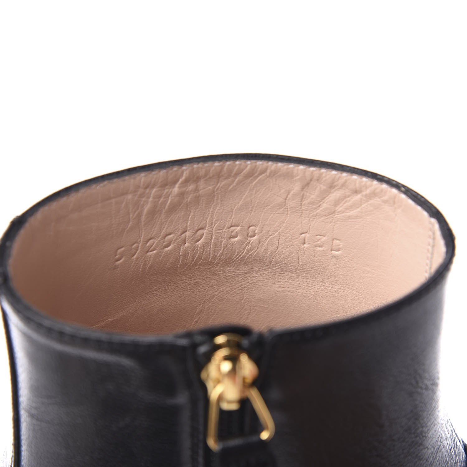 Gucci Calfskin Womens Ebal Horsebit Boots 38 Black 8 of 10