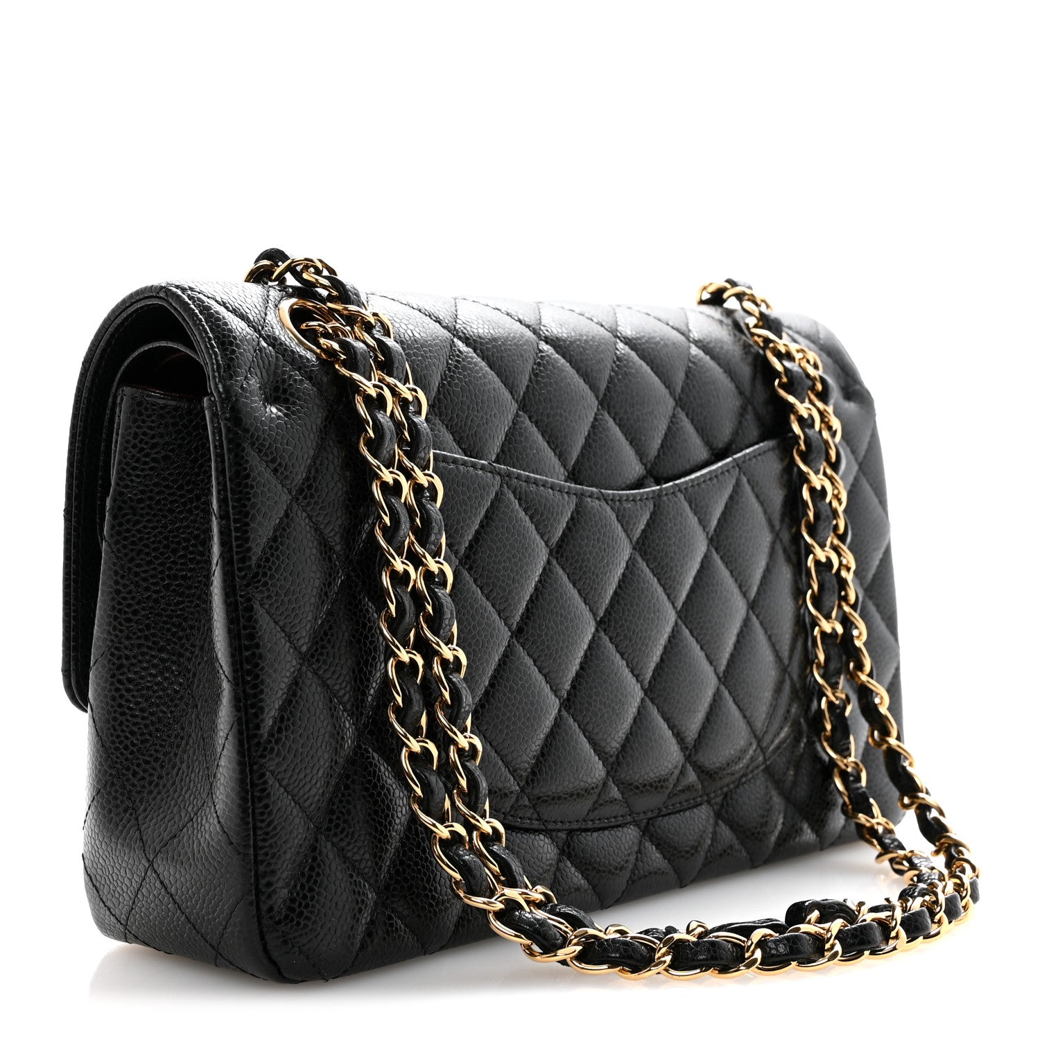 Chanel Caviar Quilted Medium Double Flap Black 3 of 13