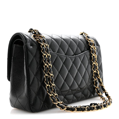 Chanel Caviar Quilted Medium Double Flap Black 3 of 13