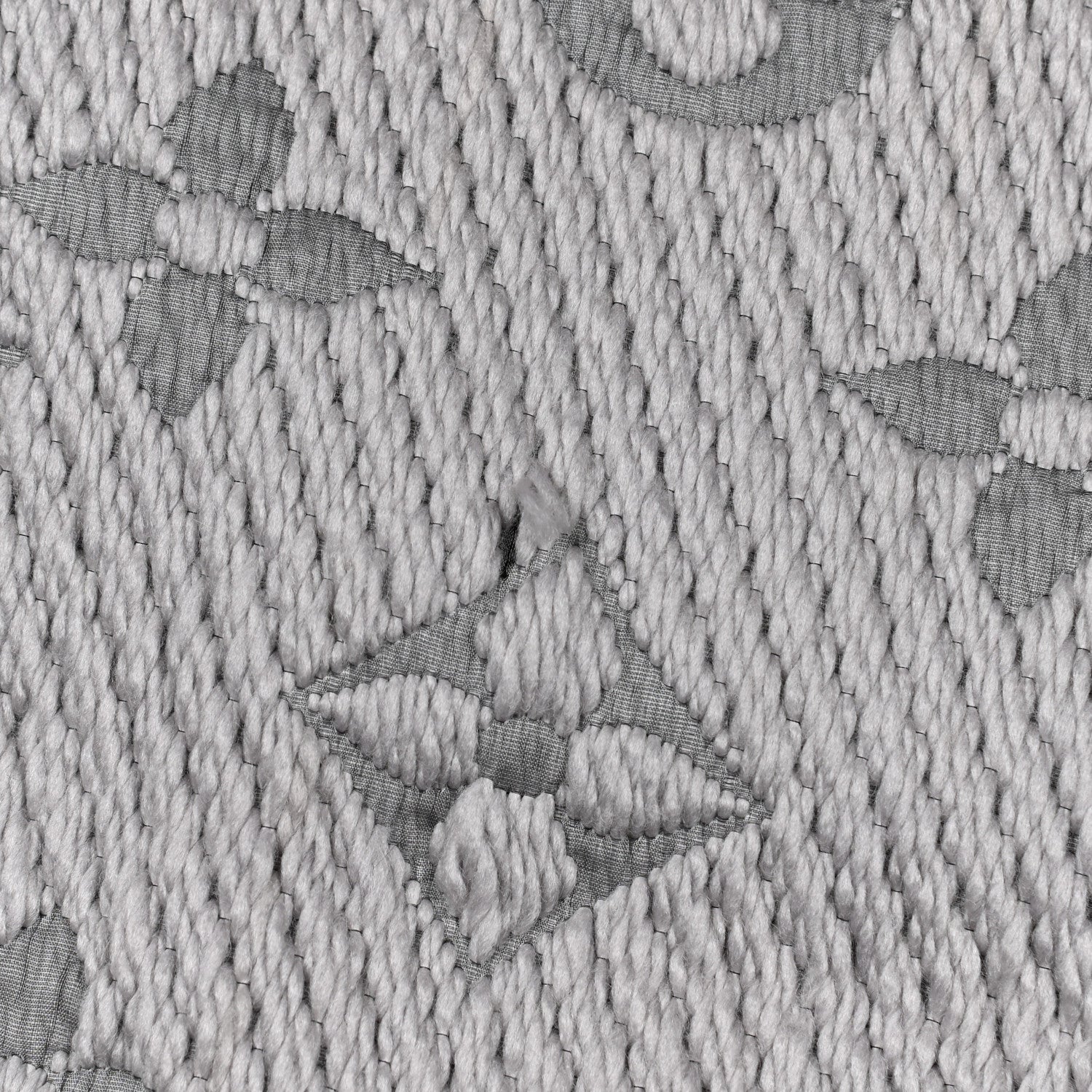 Louis Vuitton Wool Silk Logomania Scarf Pearl Grey 5 of 5