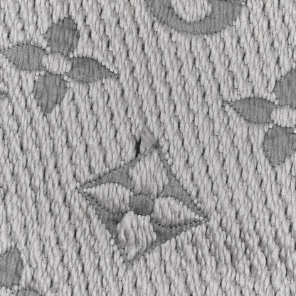 Louis Vuitton Wool Silk Logomania Scarf Pearl Grey 5 of 5