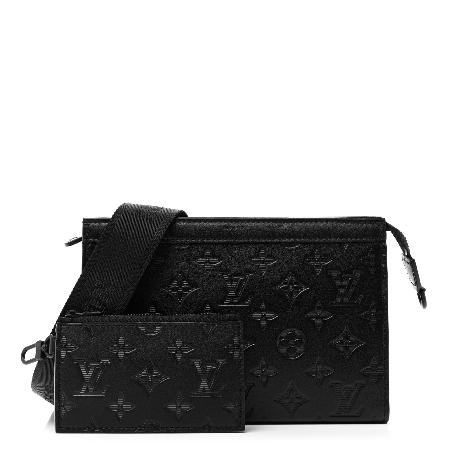 Louis Vuitton Calfskin Monogram Shadow Gaston Wearable Wallet 1 of 7