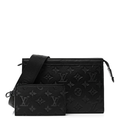 Louis Vuitton Calfskin Monogram Shadow Gaston Wearable Wallet 1 of 7