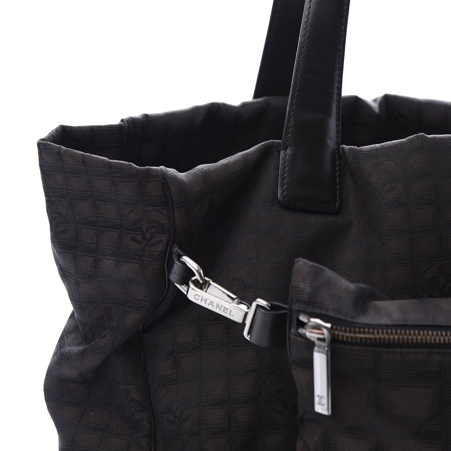 Chanel Nylon Travel Convertible Tote Black 10 of 10