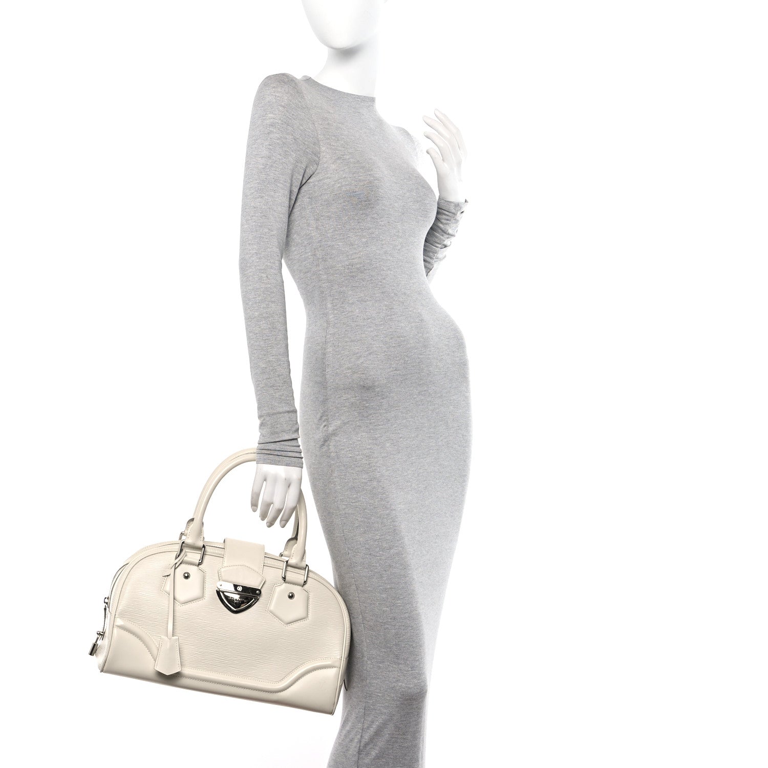 Louis Vuitton Epi Bowling Montaigne GM Ivory 2 of 14