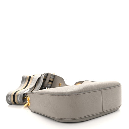 Prada Vitello Phenix Small Zippered Messenger Hobo Argilla 4 of 9