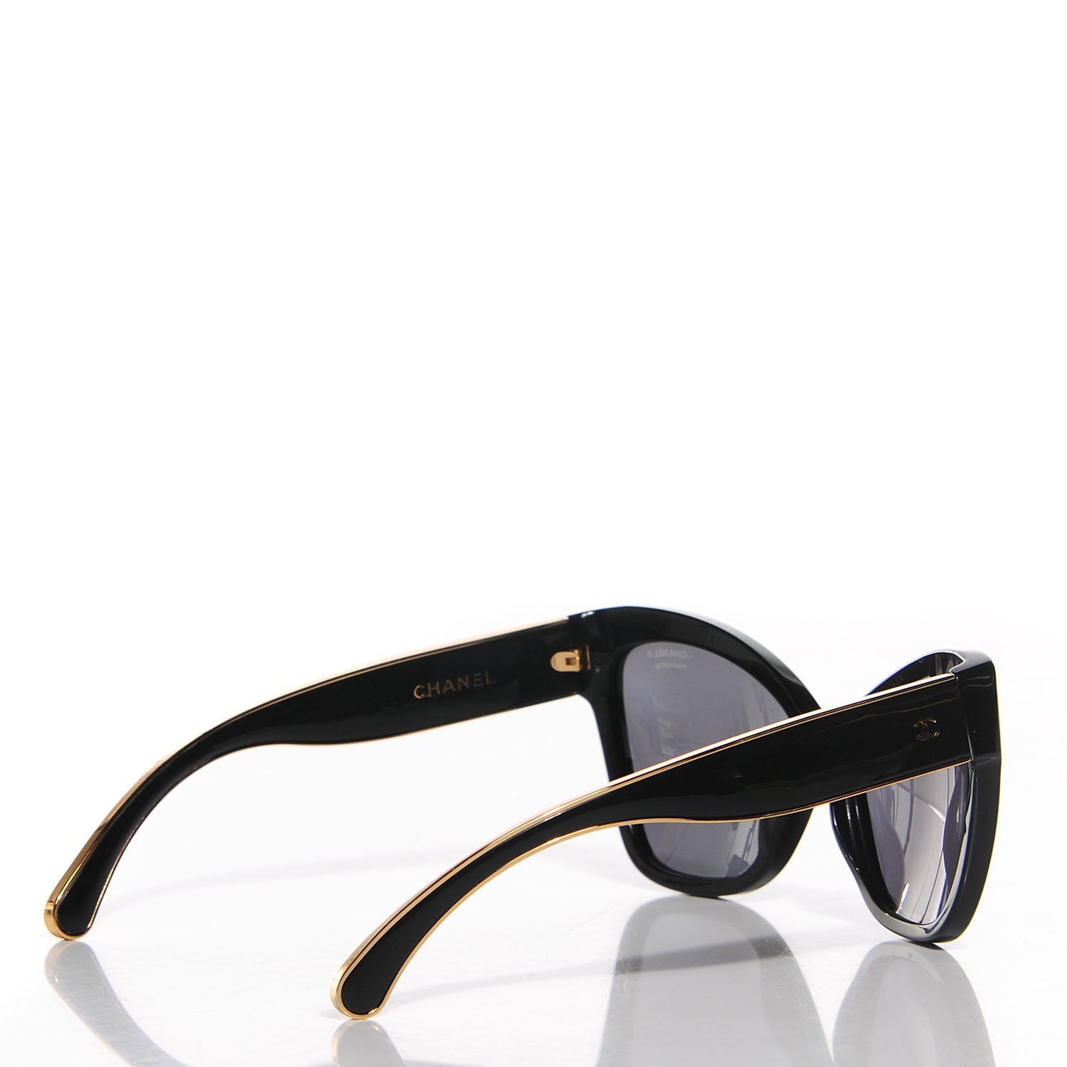 Chanel Acetate CC Cat Eye Sunglasses 5271 Black 3 of 6