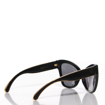 Chanel Acetate CC Cat Eye Sunglasses 5271 Black 3 of 6