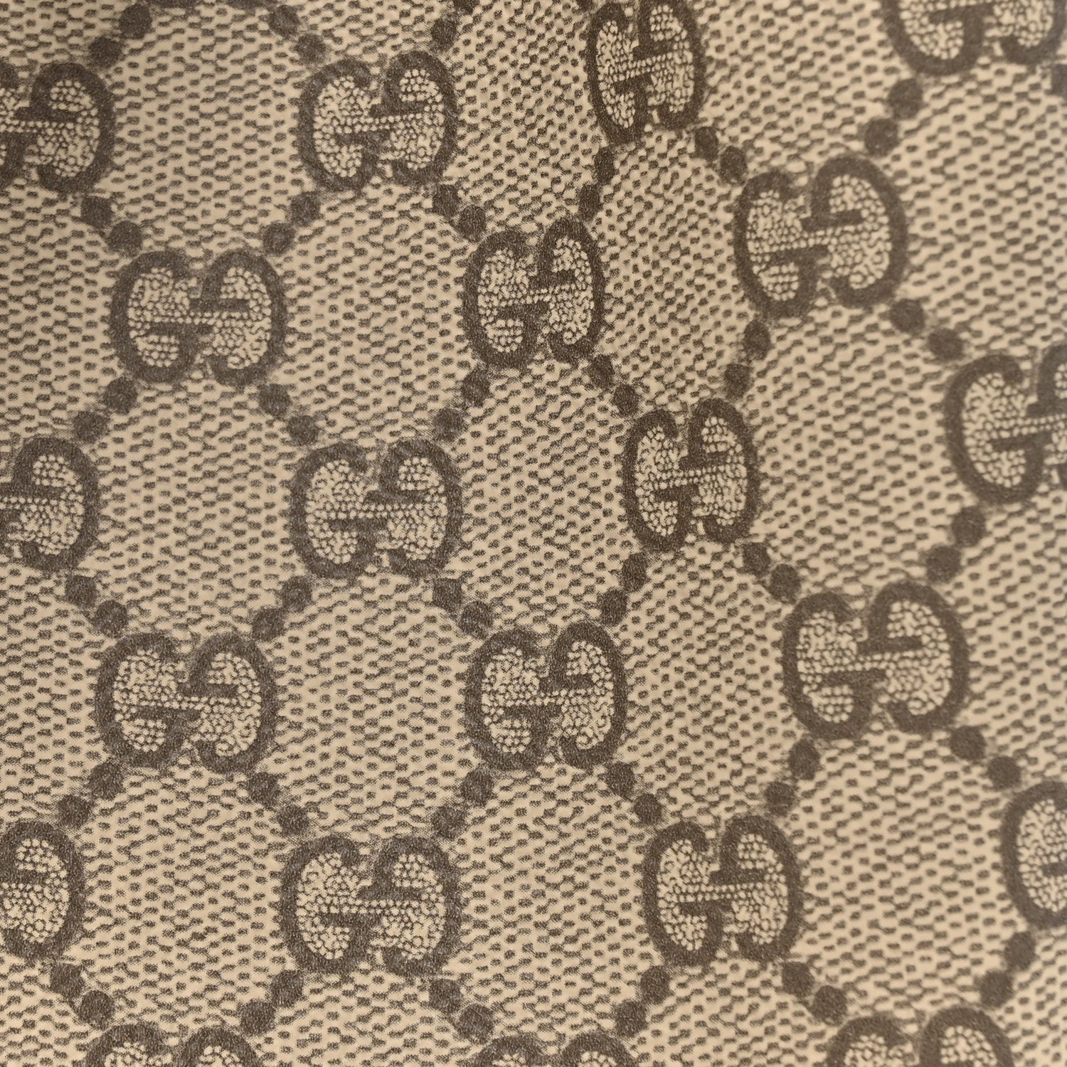 Gucci GG Supreme Monogram Emblem Mini Bucket Bag Beige Dark Brown Black 8 of 10