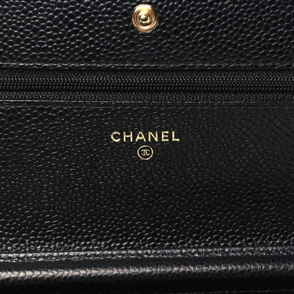 Chanel Caviar Quilted Wallet on Chain WOC Black 6 of 11