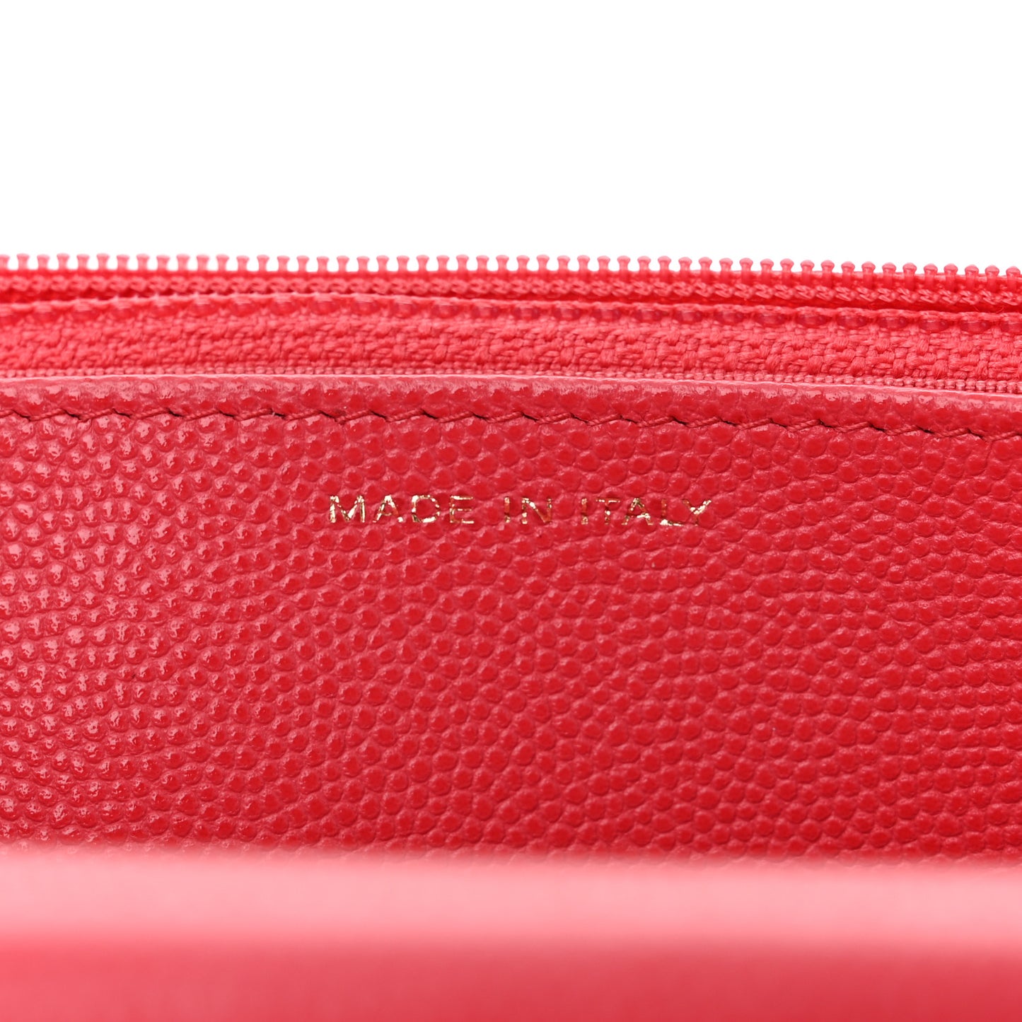 Caviar Quilted Wallet on Chain WOC Dark Pink