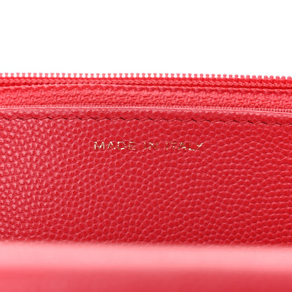 Chanel Caviar Quilted Wallet on Chain WOC Dark Pink 7 of 12