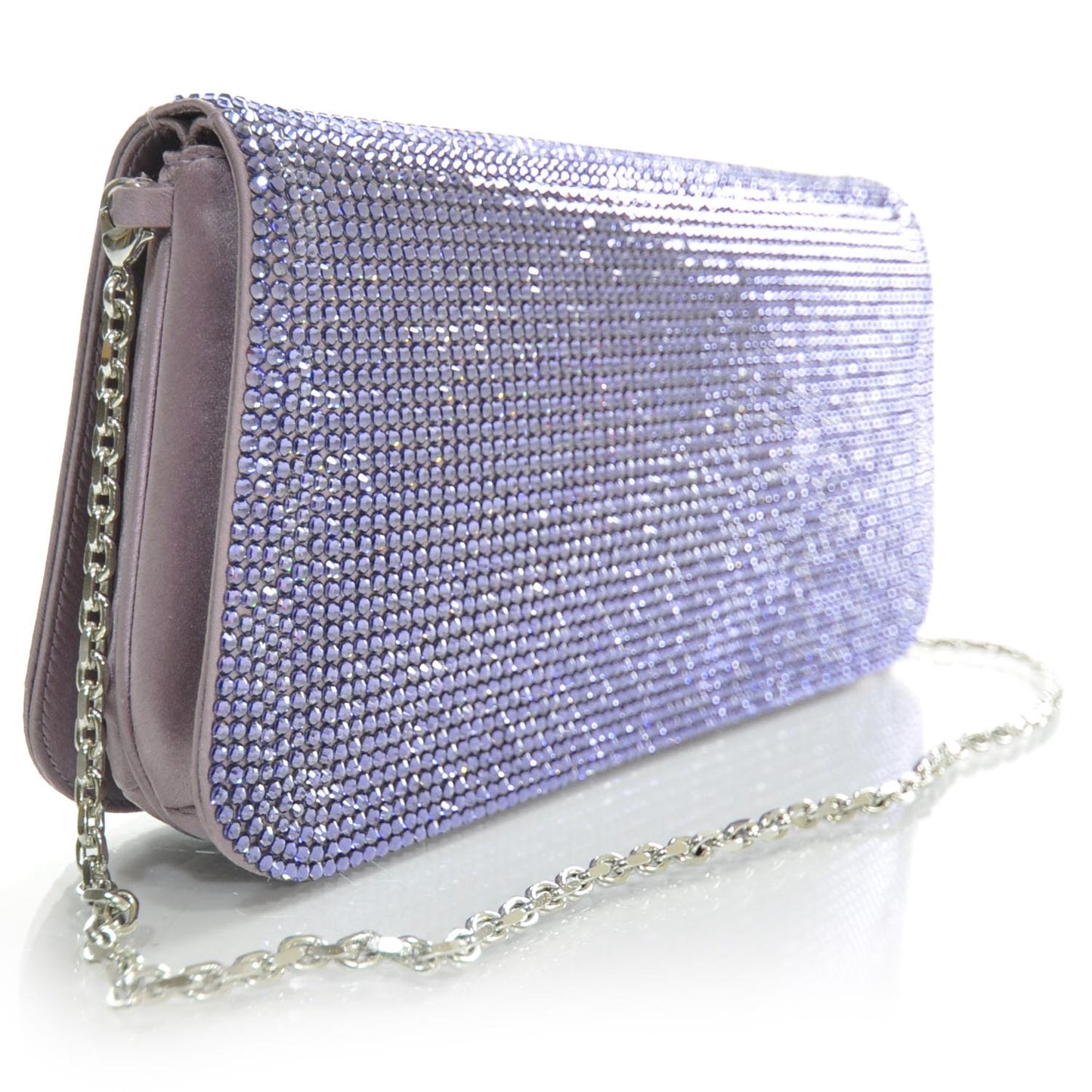 Swarovski Crystal Evening Bag Purple