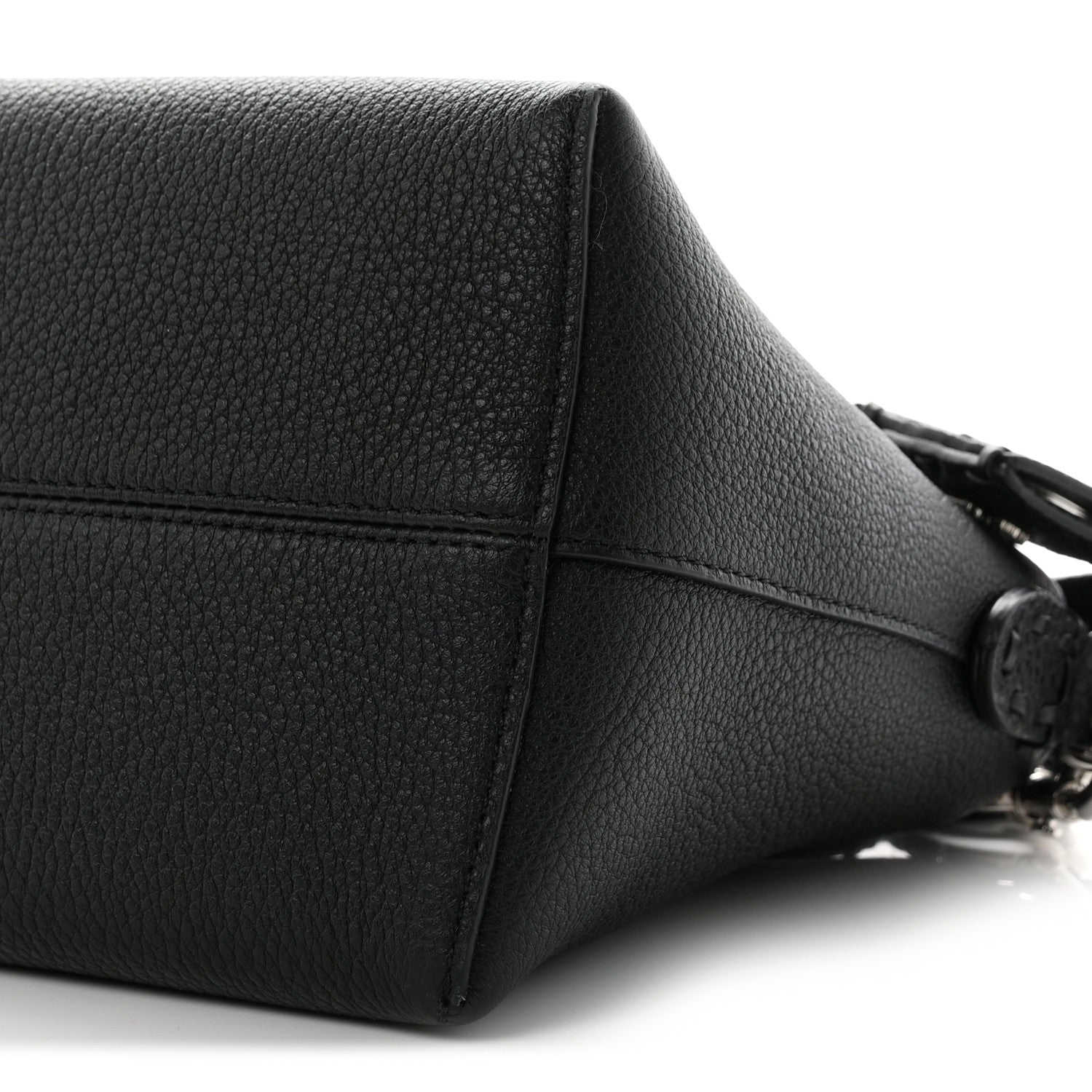 Fendi Cuoio Romano Selleria Medium By The Way Boston Bag Black 9 of 10