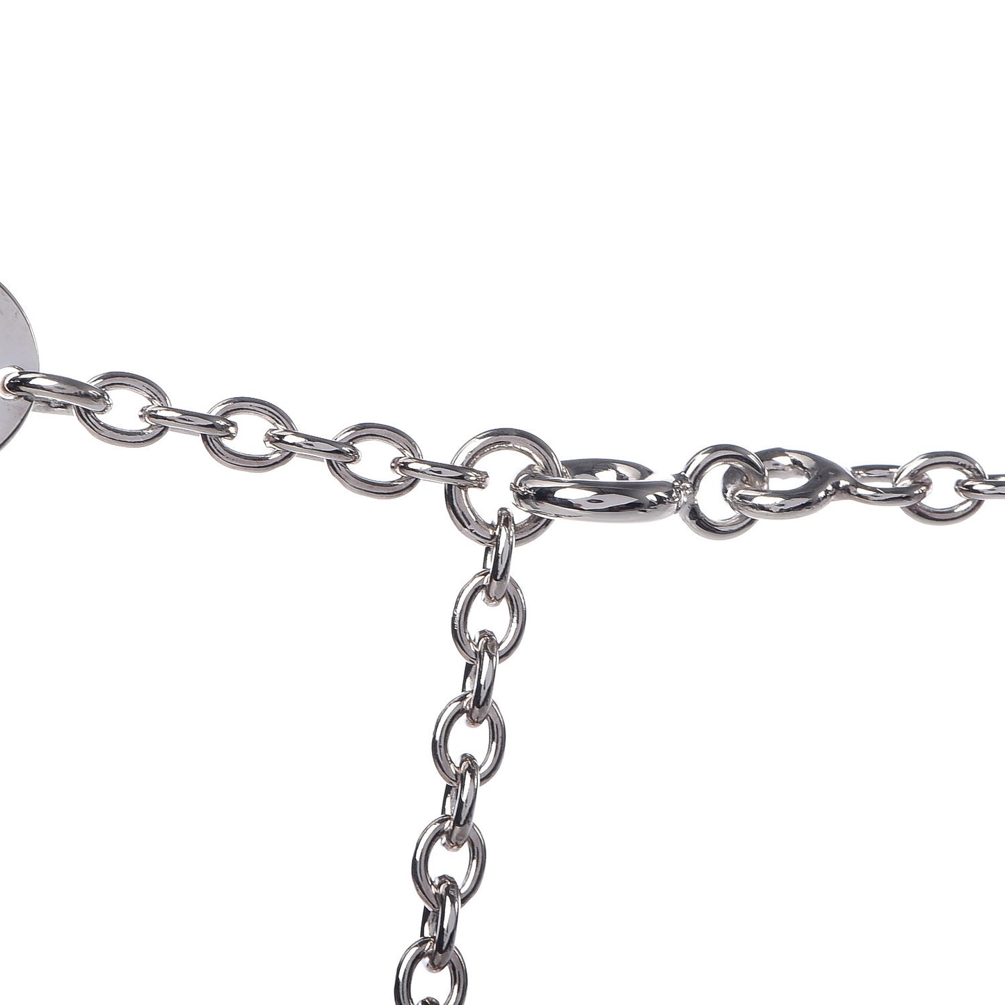 Sterling Silver 18K Rose Gold Confettis Long Necklace 80