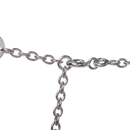 Hermes Sterling Silver 18K Rose Gold Confettis Long Necklace 80 5 of 6