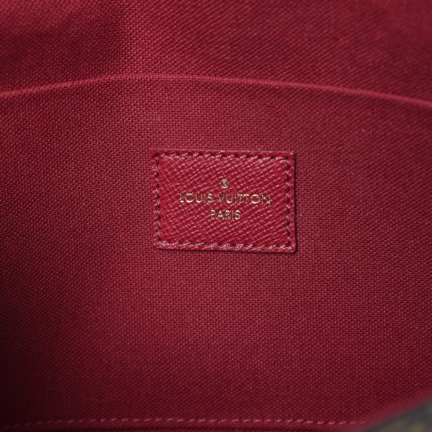 Monogram Pochette Felicie Chain Wallet Fuchsia