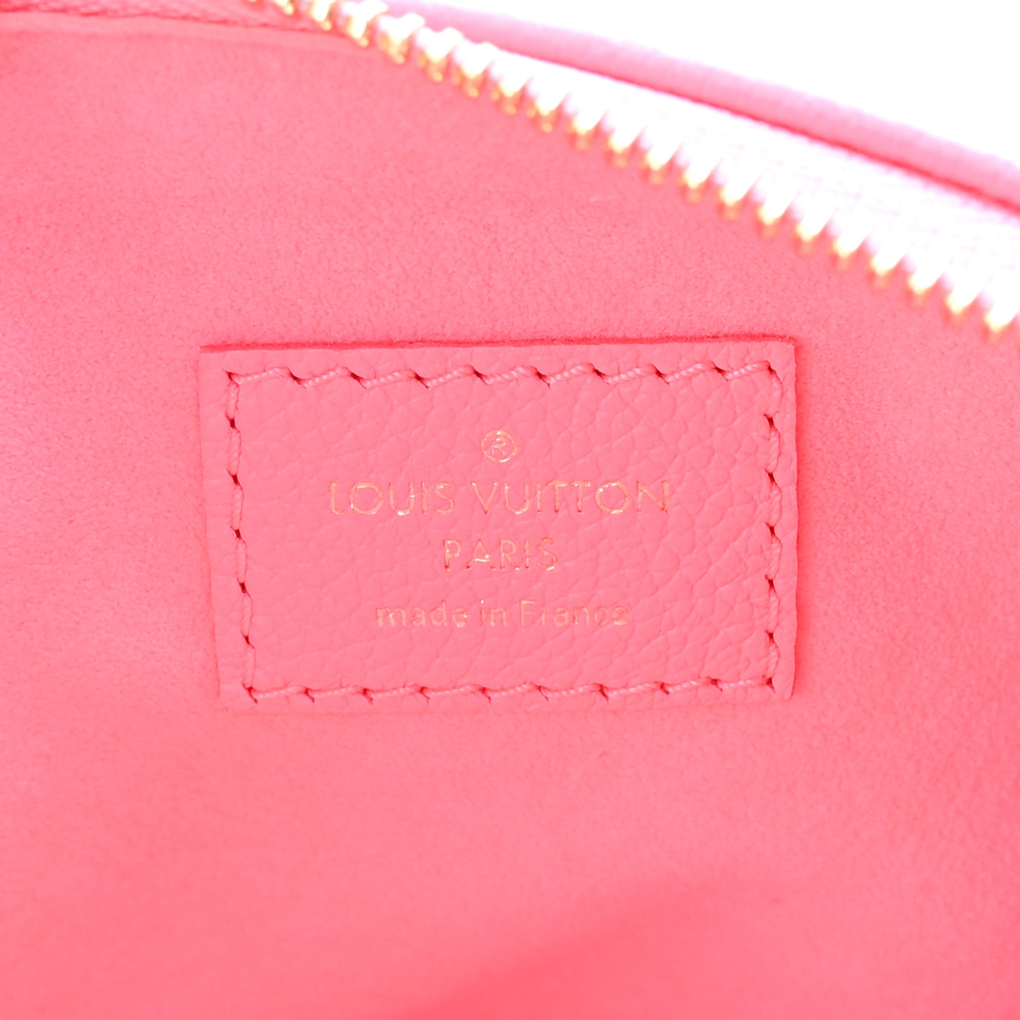Calfskin Embossed Monogram Coussin BB Rose Fluo
