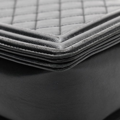 Chanel Lambskin Quilted New Medium Boy Flap Black 15 of 15