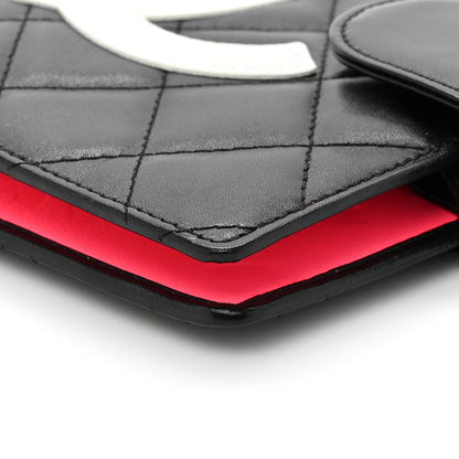 Chanel Calfskin Quilted Small Cambon Agenda Planner Black White 9 of 13