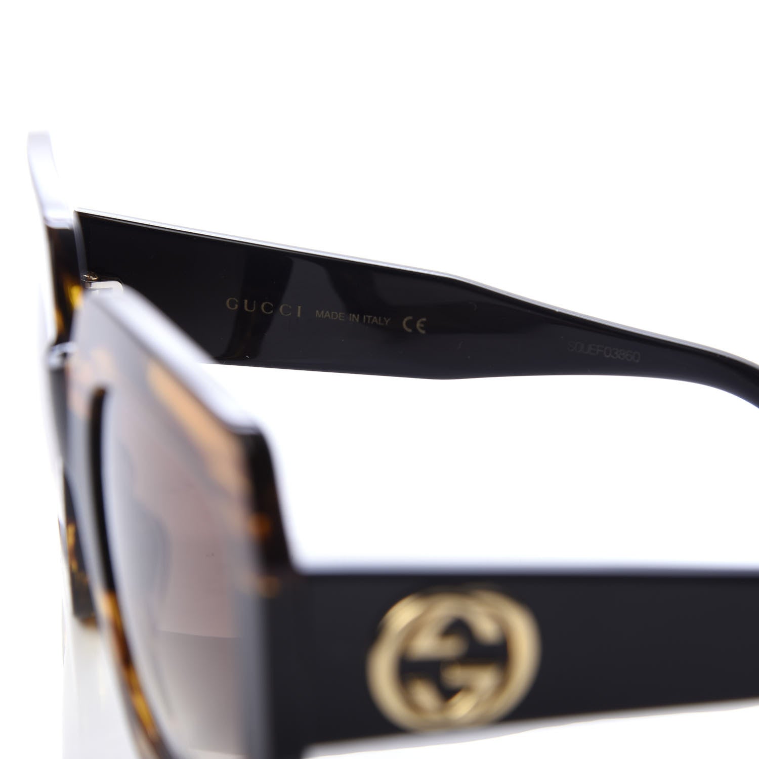 Gucci Square Frame GG0178S Sunglasses Havana 5 of 8
