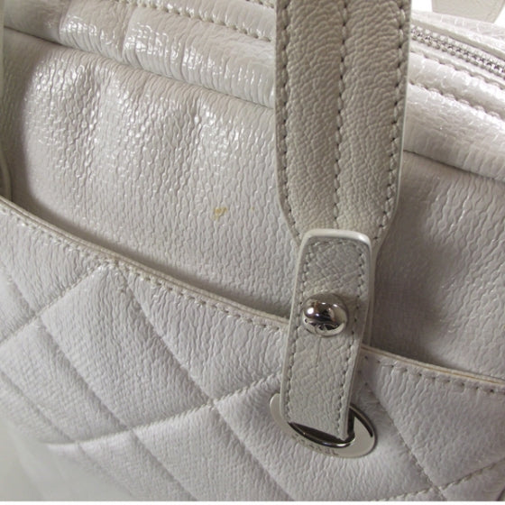 Chanel Paris Biarritz Quilted Tote White 6 of 13