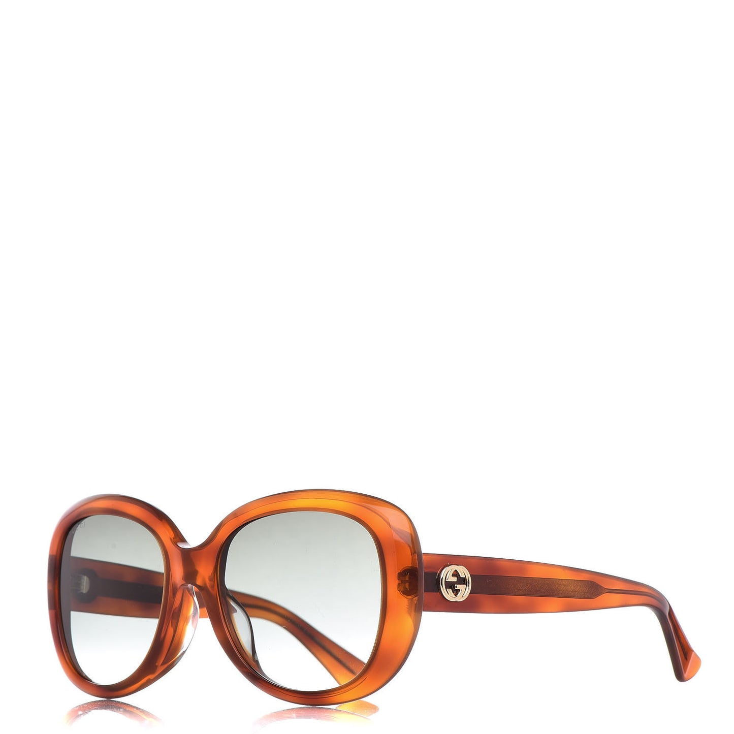 Round Sunglasses GG0140SA Avana Green