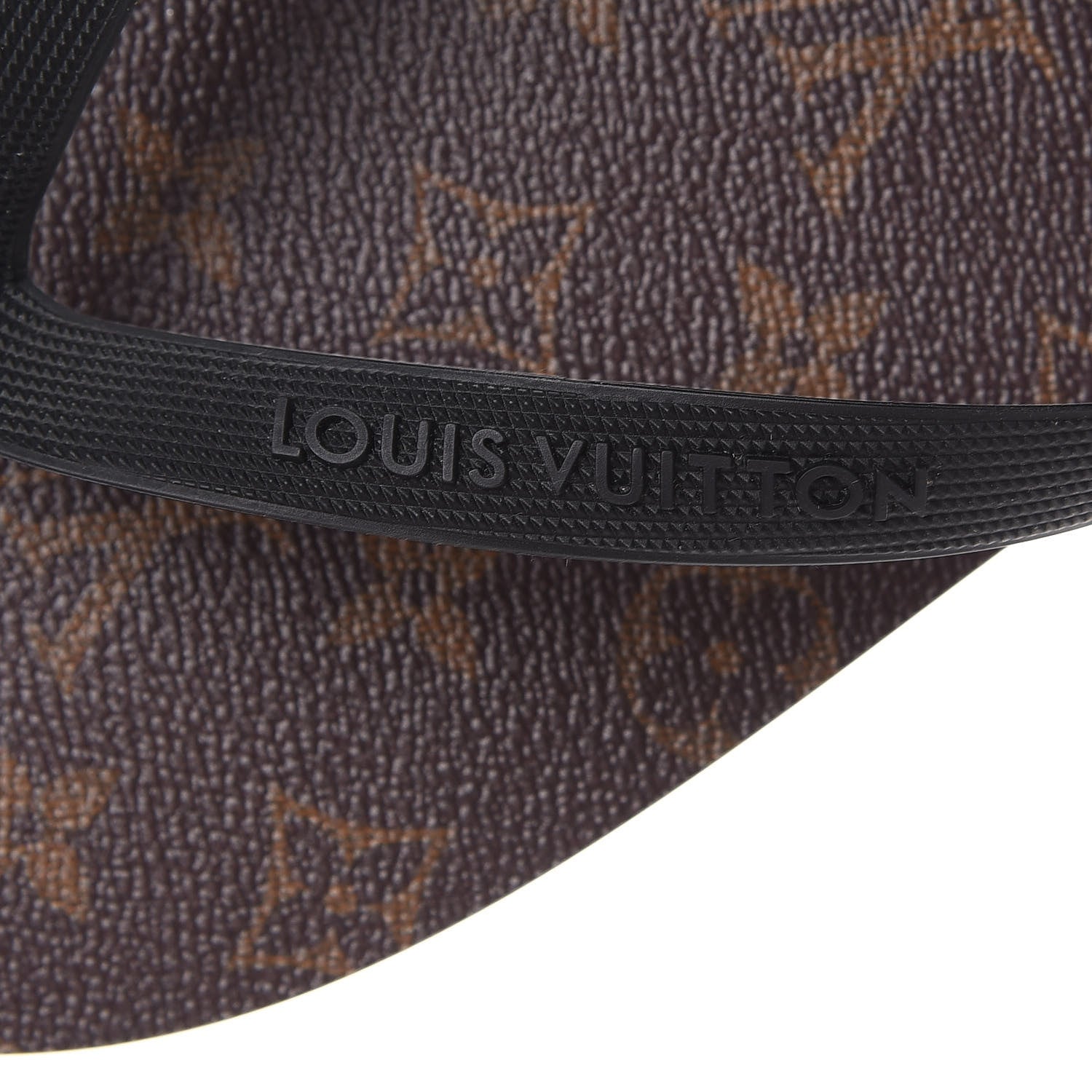 Louis Vuitton Rubber Monogram Mens Molitor Thong Sandals 8 Black 6 of 8