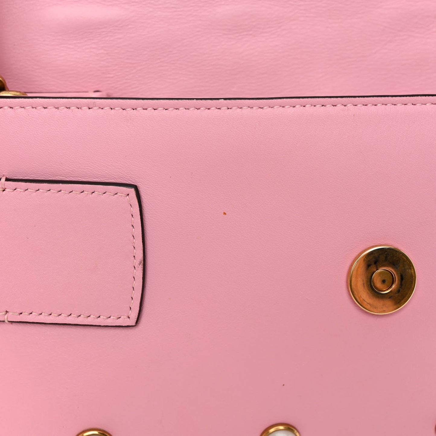 Nappa Pearl Studded Mini Queen Margaret Broadway Shoulder Bag Sugar Pink