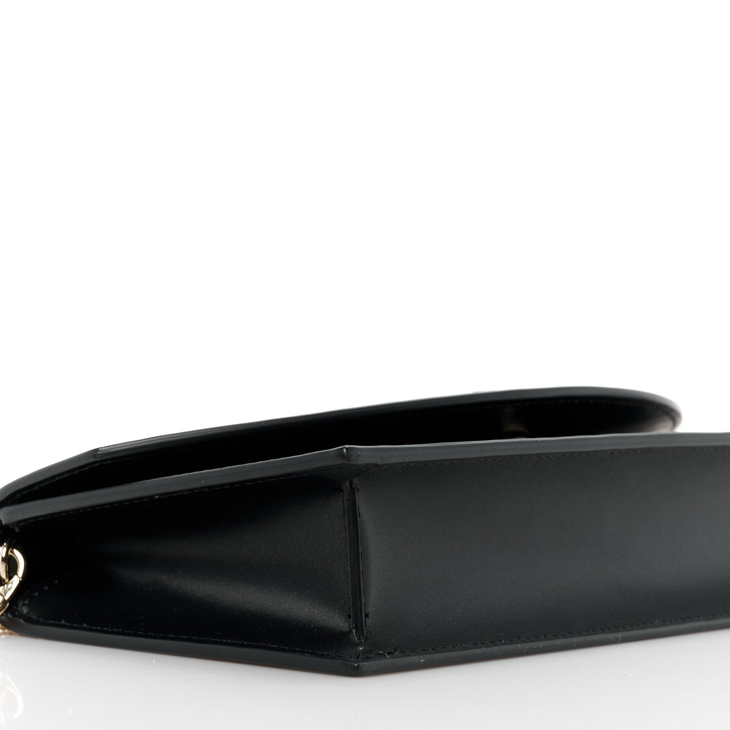 Christian Louboutin Satin Calfskin Laminated Loubi54 Crossbody Clutch Black 9 of 10