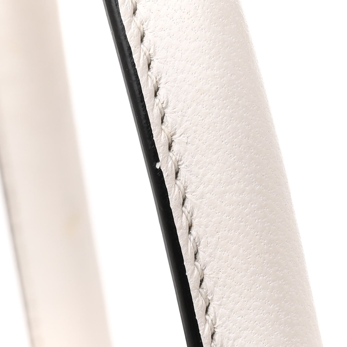 Lambskin Perforated Small Antigona White