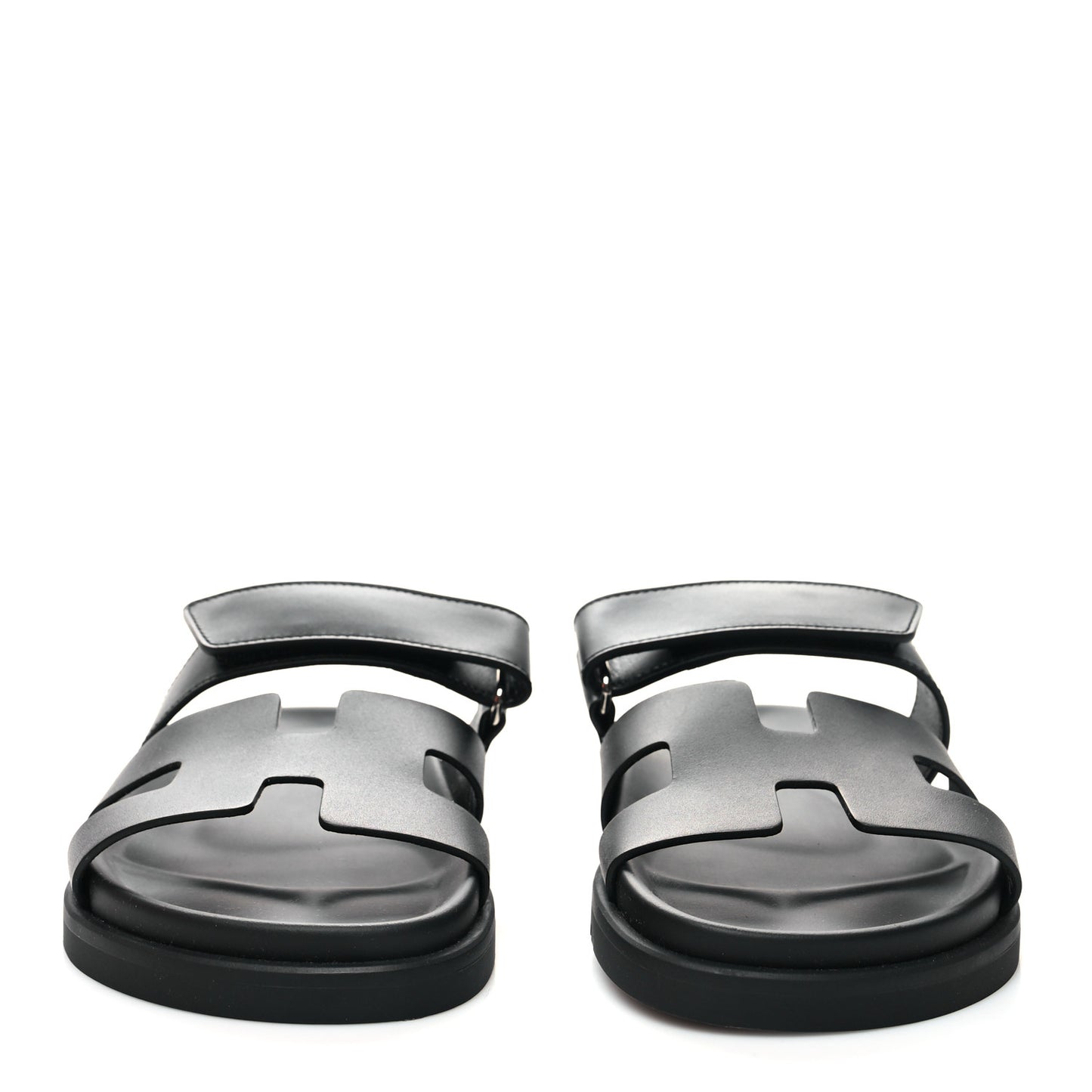 Calfskin Womens Chypre Sandals 36.5 Black