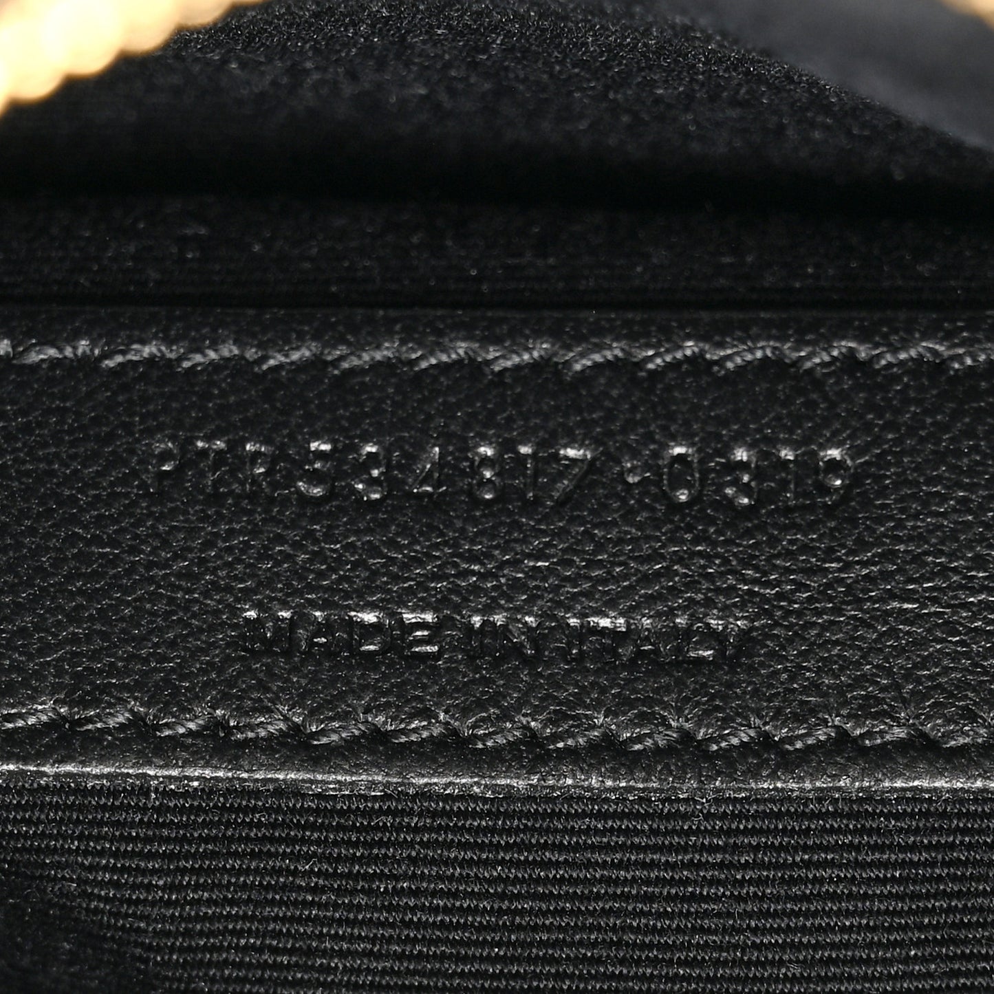 Calfskin Matelasse Monogram Lou Belt Bag Black