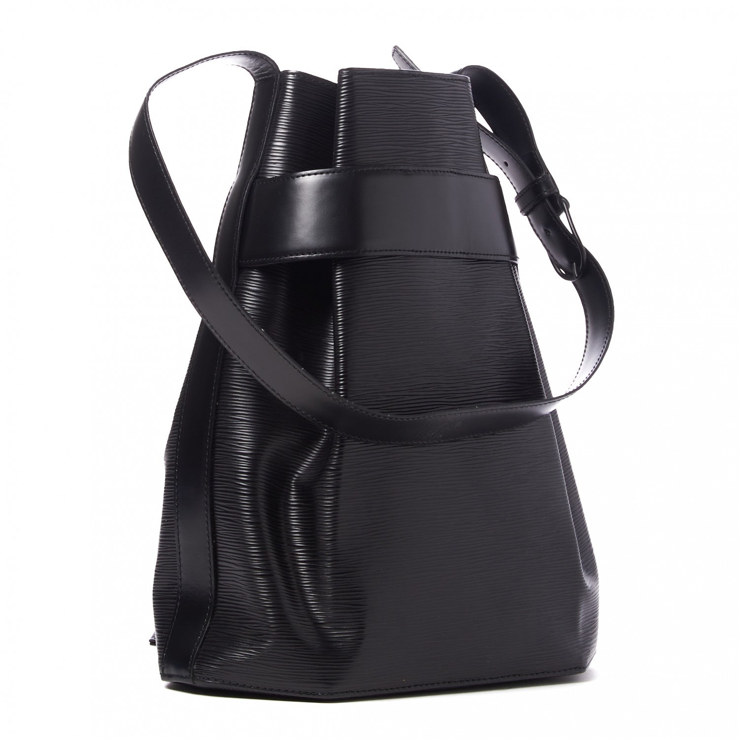 Louis Vuitton Epi Sac D'Epaule GM Black 2 of 7