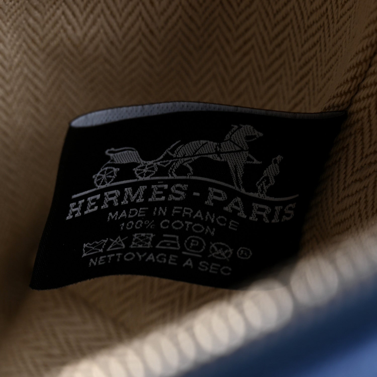 Hermes Canvas Small Bride-A-Brac Pouch Marine 6 of 11