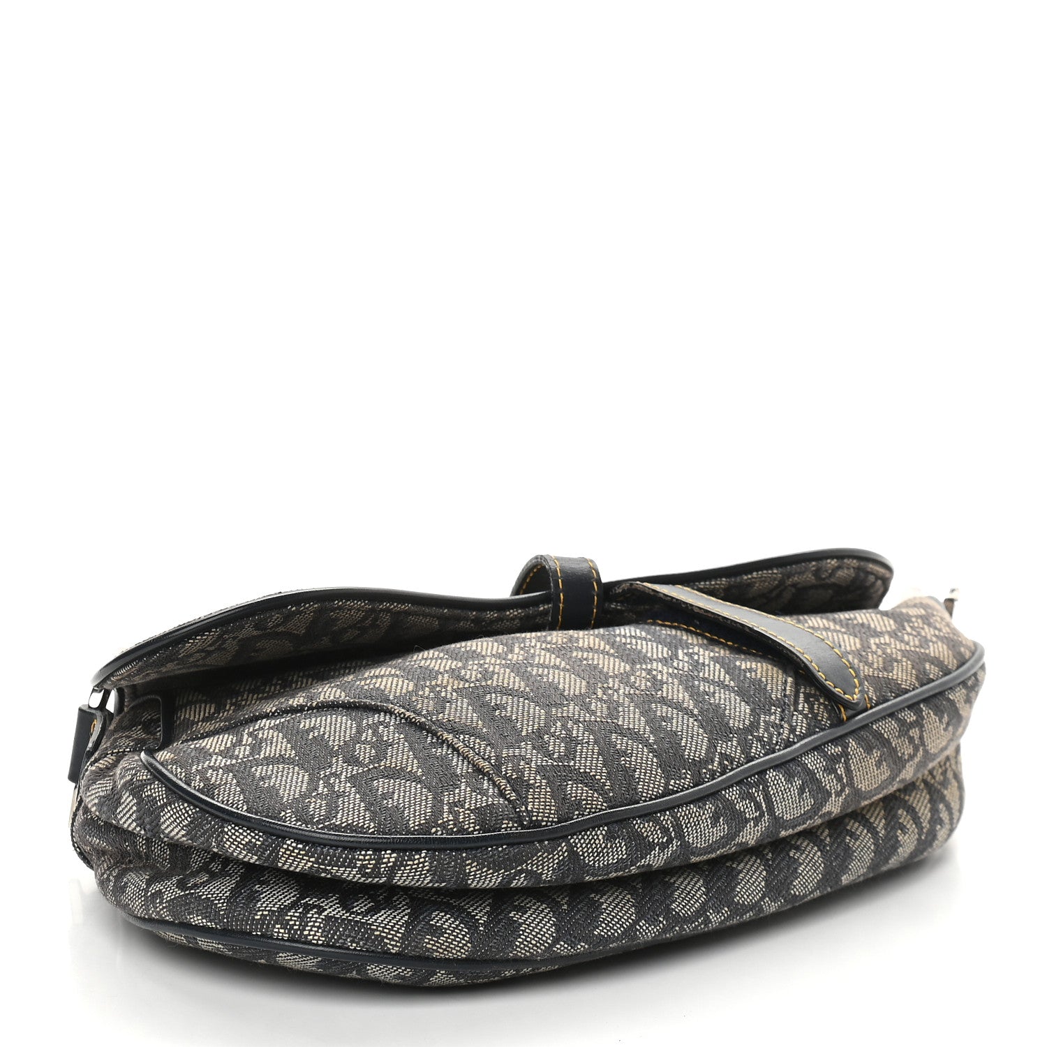 Christian Dior Monogram Saddle Bag Blue 4 of 9