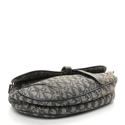 Christian Dior Monogram Saddle Bag Blue 4 of 9