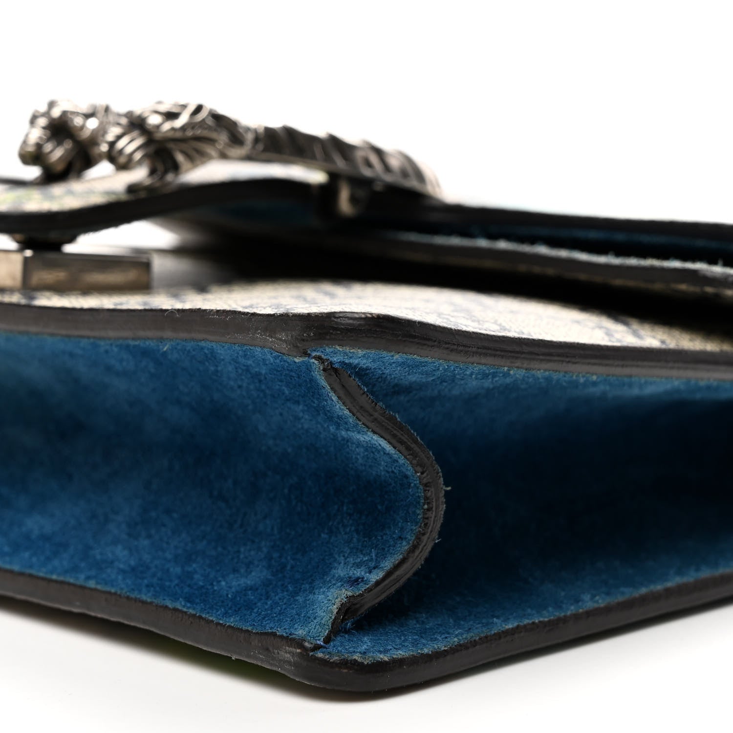 Gucci GG Supreme Monogram Blooms Mini Dionysus Shoulder Bag Beige Navy Vintage Blue 10 of 12