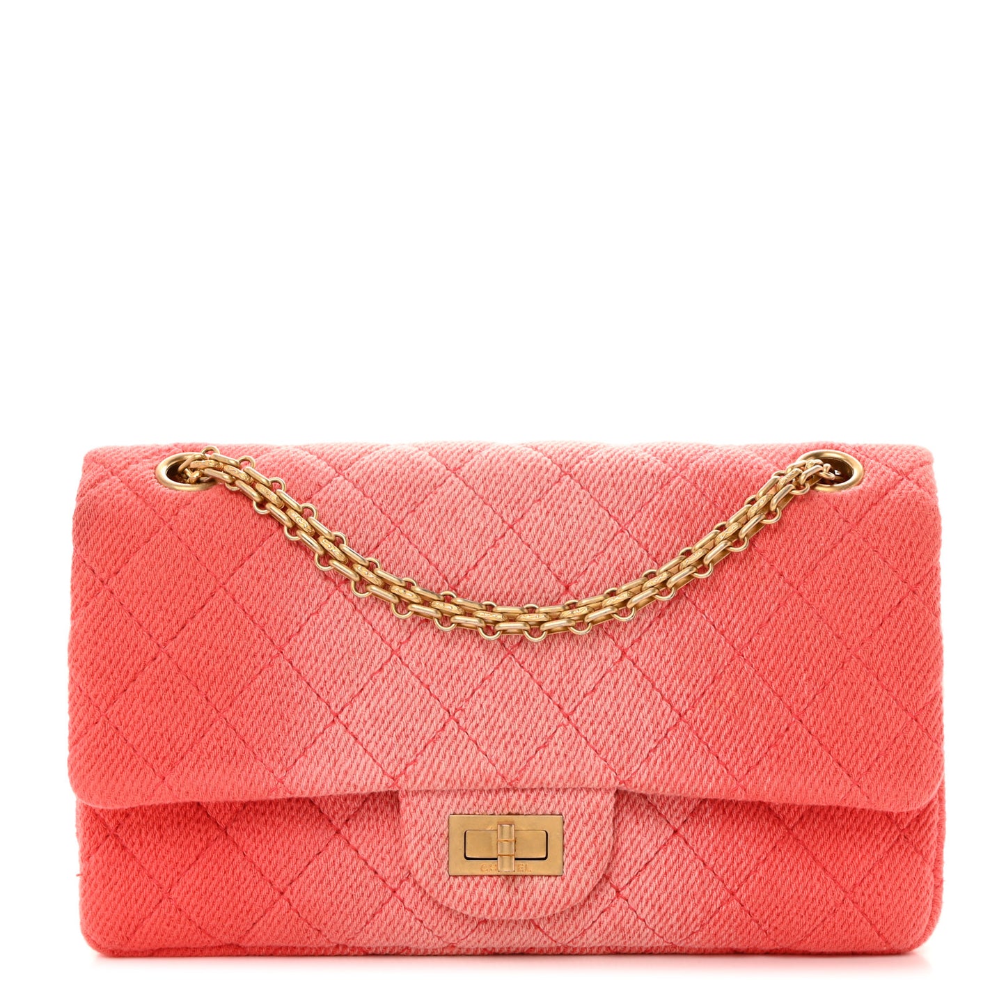 Ombre Denim Quilted 2.55 Reissue 225 Flap Coral