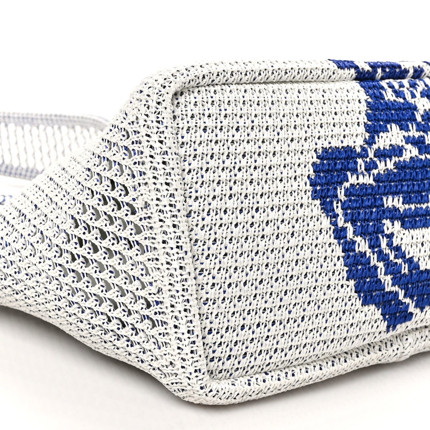 Viscose Small EKD Crochet Bag White