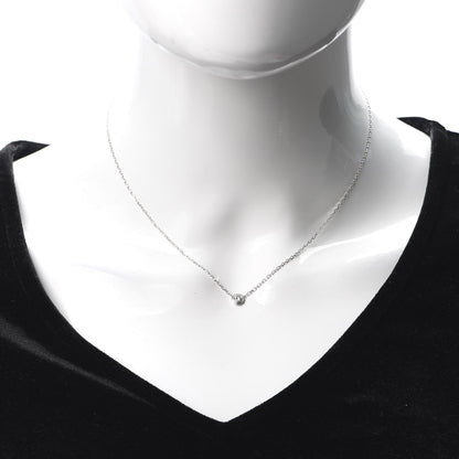 Cartier 18K White Gold Diamond LM D'Amour Pendant Necklace 2 of 5