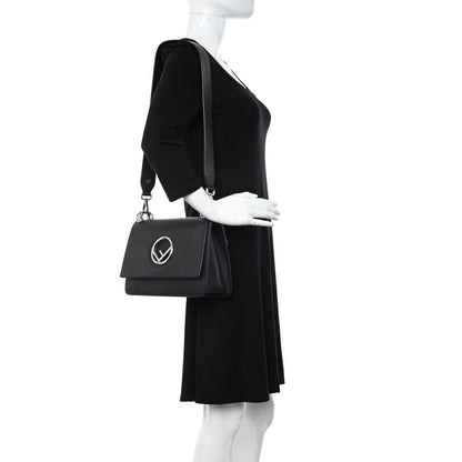 Fendi Vitello Century Opaco F is Fendi Kan I Shoulder Bag Black 2 of 16