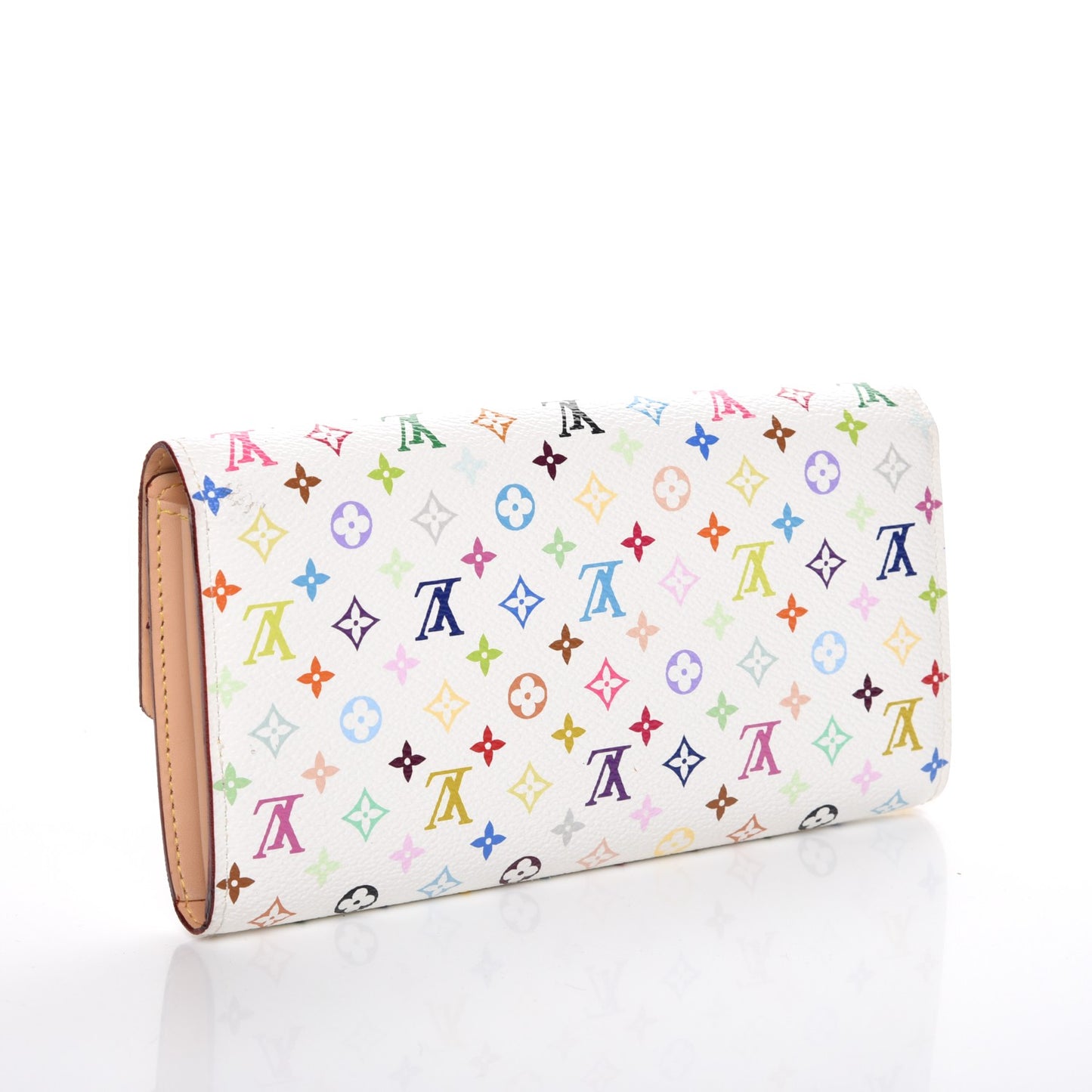 Monogram Multicolor Sarah Wallet White